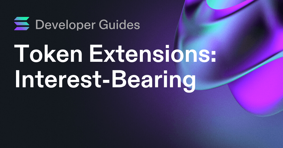 How to use the Interest-Bearing extension